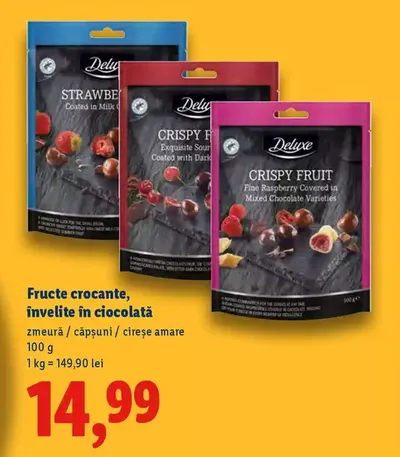 Raspberry - Fructe crocante, învelite în ciocolată